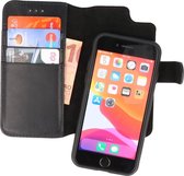 Giuliano - iPhone SE 2020 Hoesje - iPhone 8 - iPhone 7 - Uitneembare Lederen BookCase Telefoonhoesje - Zwart