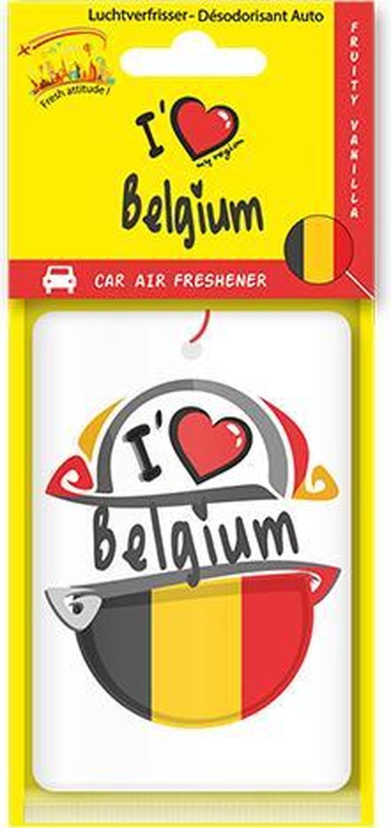 Luchtverfrisser I LOVE MY REGION “Belgium”