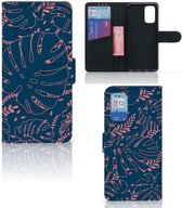 Smartphone Hoesje Samsung Galaxy A32 4G | A32 5G Enterprise Editie Bookcase Palm Leaves