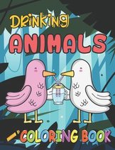 Drinking Animals Coloring Book