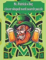 St. Patrick's Day clover-shaped word search puzzle