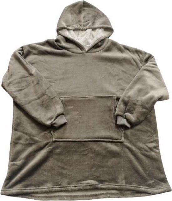 Huggle Hoodie Hoodle Hoodie Hoodie Blanket Hoodie Deken Grijs