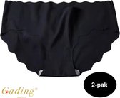 Gading® dames zomer onderbroeken 3 PACK - ijszijde damesondergoed - Zwart - hipster- Maat M/L
