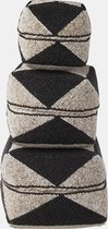Unlimited Living - Manden - Zwart/Beige - Set van 3 - Kraaltjes