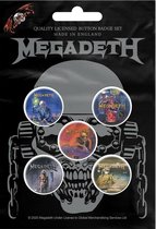 Megadeth button VIC Rattlehead 5-pack
