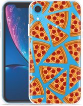 Geschikt voor Apple iPhone Xr Hoesje Pizza Party - Designed by Cazy