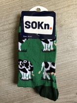 SOKn. trendy sokken *KOEIEN*  maat 35-41  (Ook leuk om kado te geven !)