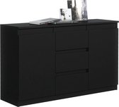 Pro-meubels - Dressoir Detroit - Zwart mat - Kast - 120 cm