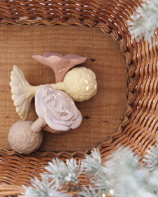 Natruba Rammelaar Bijtspeelgoed Rose - Beige van Natruba — afbeelding 2