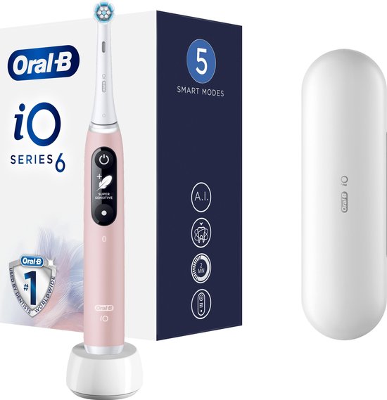 Oral-B iO 6 - Elektrische Tandenborstel - Roze | bol