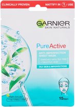 Skin Naturals Pure Active - Moisturizing Textile Mask Against Imperfections Enriched With Tea Tree And Salicylic Acid 23.0g