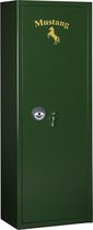 MustangSafes Wapenkluis MSG 3-10 S1 - Elektronisch  - 8 Wapenplaatsen - 124 cm Geweer lengte - Elektronisch Codeslot MS-1650 (1 gebruikerscode)