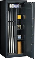 MustangSafes wapenkluis Tactical MSG 20-5 S2  - 5 Wapenplaatsen - 124 cm Geweer lengte - Elektronisch Codeslot MS-1650 (1 gebruikerscode)