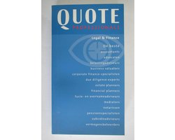 Legal & Finance 2003/2004 Quote Professionals