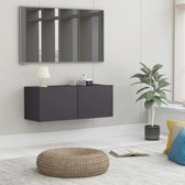 Tv meubel - Zwevend - Grijs - Woonkamer - Design - Industrieel - Ophangbaar - Nieuwste Collectie