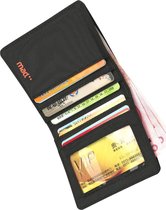 WiseGoods Luxe Minimalist Portemonnee - Ultra Dunne Wallet - Briefgeld & Muntgeld - Dames & Heren - Cadeau - Pasjeshouder - Zwart