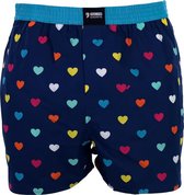 Happy Shorts Wijde Boxershort Hartjes Confetti - Maat  S