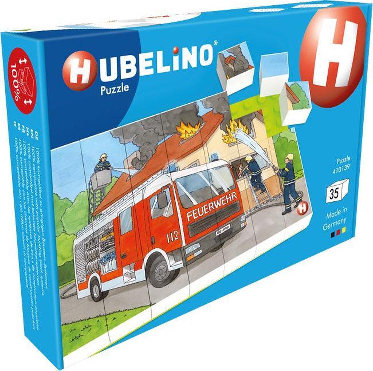HUBELINO ® Puzzel brandweer operatie (35 stukjes)