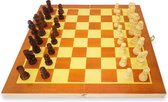 Schaakspel - Opvouwbaar Schaakbord - Schaakstukken - Schaakset - Hout - Queen's Gambit