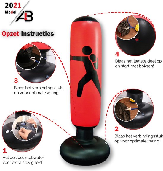 MEYDLL Bokszak voor Kinderen, Opblaasbare Bokszak, 160 cm Staand, Staande Bokszak met Luchtpomp en Bokshandschoenen voor Karate, Kickboksen, Trainingsuitrusting, Cadeau voor Jongens en Meisjes MEYDLL Bokszak voor Kinderen, Opblaasbare Bokszak, 160 cm Staand, Staande Bokszak met Luchtpomp en Bokshandschoenen voor Karate, Kickboksen, Trainingsuitrusting, Cadeau voor Jongens en Meisjes