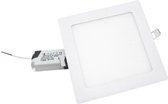 Inbouwspot LED Paneel Extra Plat Vierkant 12W WIT - - Blanc Froid 6000k - 8000k