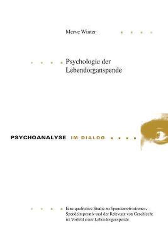 Psychologie der Lebendorganspende - cover