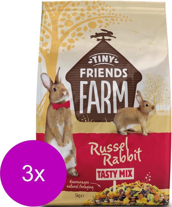 Supreme Russel Rabbit Original - Konijnenvoer - 3 x 5 kg