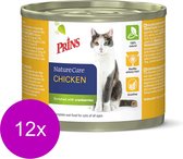 Prins Naturecare Cat Chicken - Nourriture pour chats - 12 x 200 g