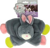 Bunny Puppy Crunchy Chew Grijs&Roze - - 33x23x5 cm