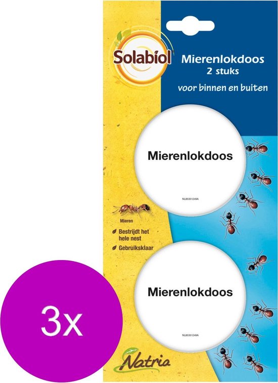 Solabiol Mierenlokdoos - Insectenbestrijding - 3 x 2 stuks
