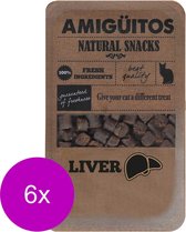 Amiguitos Cat Snack Liver - Kattensnack - 6 x 100 g