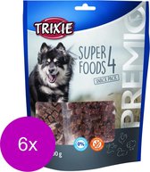 Trixie Premio 4 Superfoods - Hondensnacks - 6 x Kip Eend Rund 4x100 g