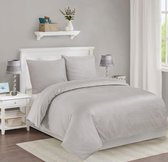 The Linen Collection - Dekbedovertrekset - Katoensatijn - Beige - 200x220 - 300 Thread Count