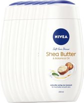 Nivea Douchegel - Shea Butter & Botanical Oil Soft Care - Voordeelverpakking 6 x 250 ml