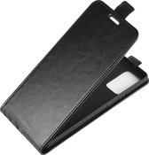 Samsung Galaxy Note20 Hoesje - Mobigear - Serie - Kunstlederen Flipcase - Zwart - Hoesje Geschikt Voor Samsung Galaxy Note20