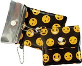 Draagbare asbak - Asbak PVC - Pocket asbak - Zak asbak - Pocket ashtray - Portable ashtray - Smiley