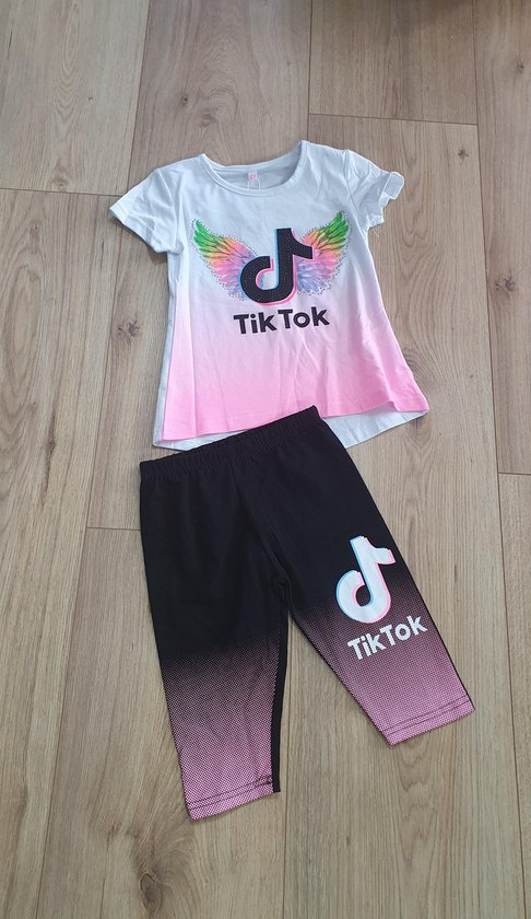 TIK TOK 3/4 legging en t-shirt, maat 98 
