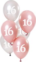 Ballons 16 Ans Rose 23cm 6pcs