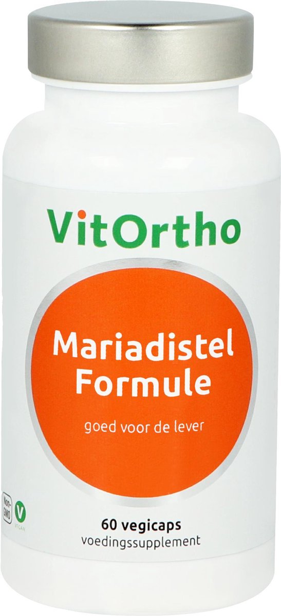 Goedkoopste VitOrtho Mariadistel formule 60 Vegetarische capsules