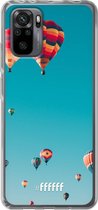 6F hoesje - geschikt voor Xiaomi Redmi Note 10 Pro -  Transparant TPU Case - Air Balloons #ffffff