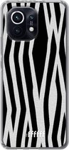 6F hoesje - geschikt voor Xiaomi Mi 11 -  Transparant TPU Case - Zebra Print #ffffff