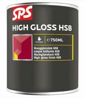 SPS- System HSB - systeemlak hoogglans - RAL 5004 -zwartblauw - 750 ml- 0.75 liter