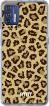 6F hoesje - geschikt voor Motorola Moto G9 Plus -  Transparant TPU Case - Jaguar Print #ffffff