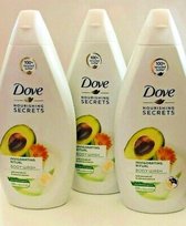 Dove Douchegel Women – Invigorating Ritual Avocado - Voordeelverpakking 3 x 500 ml