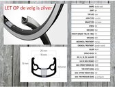 Velg 28-5/8 36/14 alu d-bus zilver Sputnik