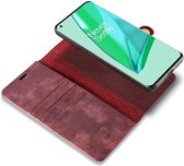 OnePlus 9 Pro Hoesje 2-in-1 Book Case en Back Cover Rood