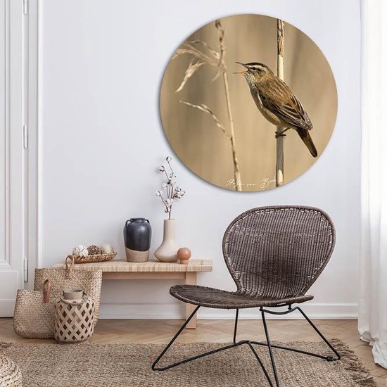 Sticker Muursticker Rousserolle Ø 80 cm