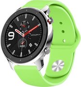 Siliconen Smartwatch bandje - Geschikt voor  Xiaomi Amazfit GTR sport band - lichtgroen - 47mm - Horlogeband / Polsband / Armband