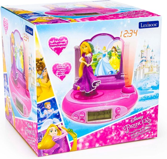 Disney princesses - radio reveil projecteur, musiques, sons & images