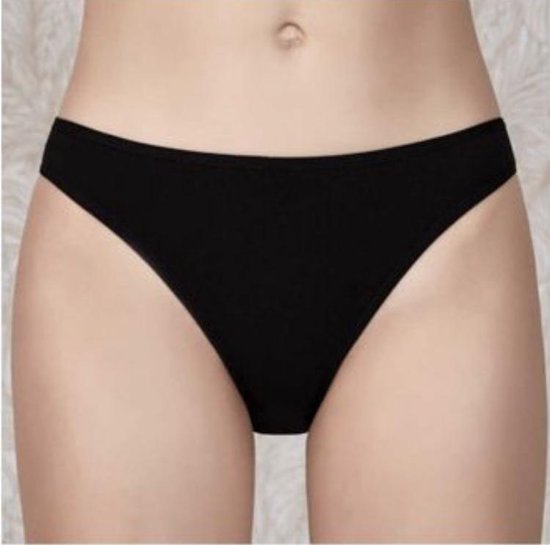 3-stuks|Dames Slip Bikinimodel|Ondergoed|Hoge Kwaliteit| Katoen| Kleur: Zwart| Maat: M